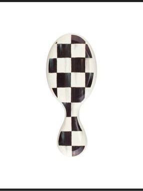 Mackenzie Childs x wet brush courtly check mini hair brush new in box